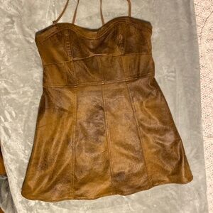 Free People Vegan Leather Dress